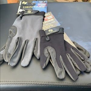 Heritage performance riding Gloves black or grey